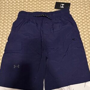 Under Armour Youth Navy Blue Athletic Shorts